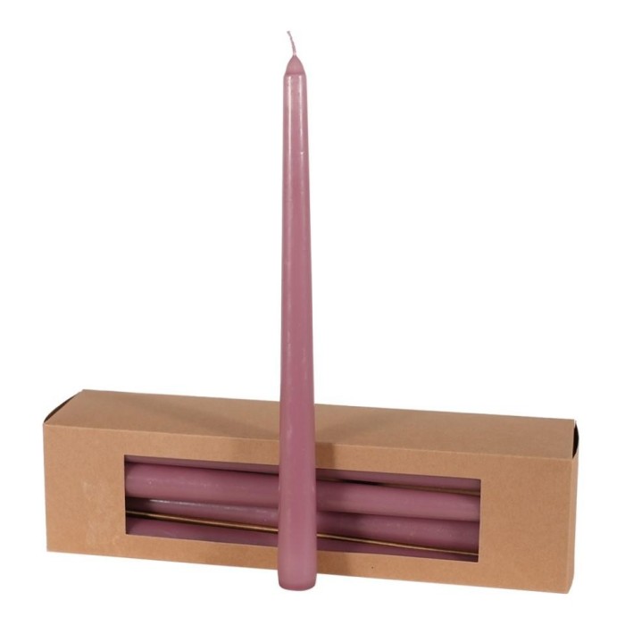 CANDELA CONICA H.300MM D.21MM. ROSA